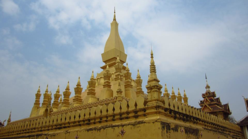 Tempel in Laos.